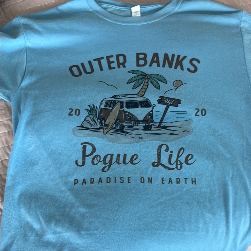 Outer Banks Blue Graphic T-Shirt M